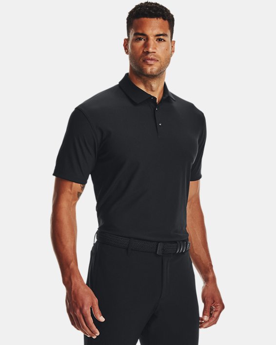 Men's UA Ace Luxe Polo in Black image number 0